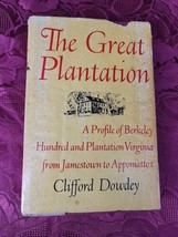 The Great Plantation by Clifford Dowdey Berkeley Hundred and Plantation ... - £8.24 GBP