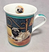 PURELY PUGS GOOD MORNING 10 Oz.COLLECTOR PORCELAIN COFFEE MUG BY DANBURY... - $8.86