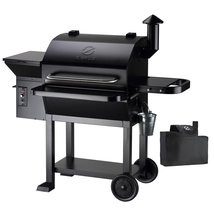 Z GRILLS 1056 sq.in Cooking Area Wood Pellet Grill &amp; Smoker 8-in-1 BBQ Smoker Bl - £316.71 GBP