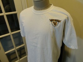 Vtg 90&#39;s Sewn White All Sport West Virginia Mountaineers NCAA T-shirt Adult XL - £23.26 GBP