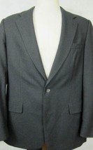 Brooks Brothers 3-Season Flannel Wool Dark Gray Sport Coat 42L - £35.12 GBP