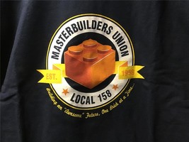 TeeFury Leggo LARGE Masterbuilder&#39;s Union Leggo MasterCraft BLACK - $14.00