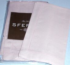 Sferra Lt. Lavender 100% Italian Linen Dinner Napkins 20x20" Hemstitch S... - $58.90