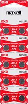 Maxell LR44 (A76) Batteries, 10 Count (775011) - £5.85 GBP