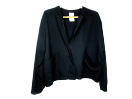 New Balance Jacket Women&#39;s X-Large Black Long Sleeve Full Zipper 100% Polyester - £15.02 GBP