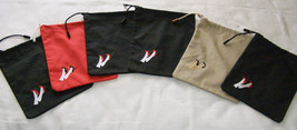 VINT.1986 Set Of 6 Embroidered Shoe BAGS/TRAVEL BAGS/DUST BAGS-MADE In U.S.A-NEW - £11.76 GBP