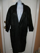 BB Dakota Full Length Black Leather Coat Size S Women&#39;s EUC - £69.50 GBP