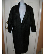 BB Dakota Full Length Black Leather Coat Size S Women&#39;s EUC - $114.95