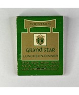 Grand Star Chinatown Los Angeles Matchbook Vintage 80s Matches Retro Res... - £11.01 GBP