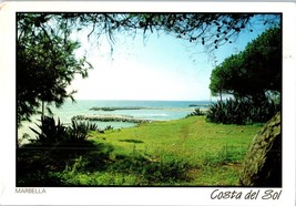 Playa de Fontanilla Costa Del Sol Marbella Spain Postcard Posted - £5.51 GBP