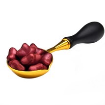 Lager Sealing Wax Melting Spoon With Blood Red Wax Beads And Tealight Candle, Wa - £10.29 GBP