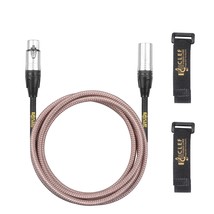 Xlr Cable, 20 Feet, Balanced 22Awg Cord, Male To Female, Gold Plated 3-Pin - £25.41 GBP