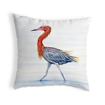 Betsy Drake Reddish Egret No Cord Pillow 16x20 - £42.82 GBP