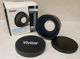 Vivitar 0.43x Professional Wide Angle Lens Converter With Macro High Def... - $22.57