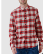 Lucky Brand Men's Button-Down Humboldt Woven Plaid Flannel Shirt Sz XXL RED NWT - £10.21 GBP
