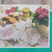 Spring Floral Napkin Embroidery Kit Glorafilia Makes 4 Crewel 2 AVAILABLE NEW - £17.54 GBP