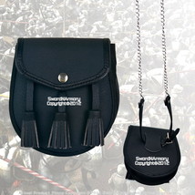 7.5&quot; x 6.5&quot; Renaissance Scottish Medieval Faux Leather Sporran Pouch Bag - €8,52 EUR