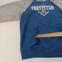 Holloway Marbury Fastpitch Men’s Blue & Gray Cotton Blend Hoodie Sweatshirt Sz S image 3