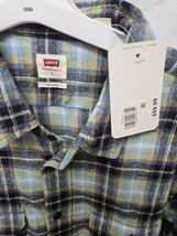 Levi's Men's Worker Relaxed Plaid Long Sleeve Button-Down Shirt Warm Olive Large image 4