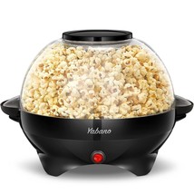 Popcorn Machine, 6-Quart Popcorn Popper Maker, Nonstick Plate, Electric Stirring - £72.75 GBP