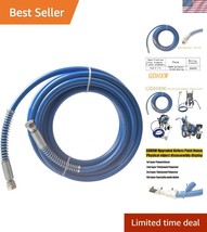 25FT High Pressure Braided Paint Spray Hose - 8500 PSI for Superior Perf... - $784.64 MXN
