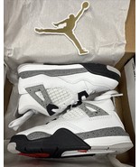 Jordan 4 Retro Sneakers White Cement Toddlers White IB4387 Size 9C - $254.00 CAD