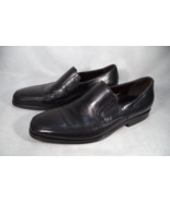 Bruno Magli Raging Mens Loafers Dress Shoes Size 7.5 Leather Made in Italy Black - $829.44 MXN