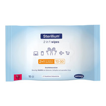  STERILLIUM 2in1 wipes hand and surface disinfection 15 pieces - £76.35 GBP