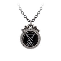 Alchemy Gothic P930 - Seal of Lucifer necklace pendant - $26.50