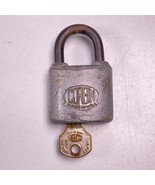 Corbin Padlock Lock W/ Original Key Made In USA Cabinet Vtg - $14.84