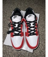 Nike Dunk Low By You Unlocked Retro Size Men&#39;s 12 &quot;Chicago Red&quot; White Bl... - $3,220.29 MXN