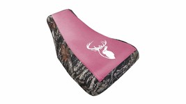 Fits Honda Rancher TRX 420 Seat Cover 2015 To 2017 Pink Top With Logo Camo Side - $36.99