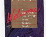 Midway Airlines First Class Welcome Brochure 1991 Business Traveler. - £14.27 GBP