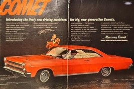 COMET - Mercury Comet Cyclone Hardtop GT Scoop Hood 1965 Vintage Print D... - $10.97