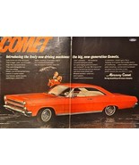 COMET - Mercury Comet Cyclone Hardtop GT Scoop Hood 1965 Vintage Print D... - $10.97