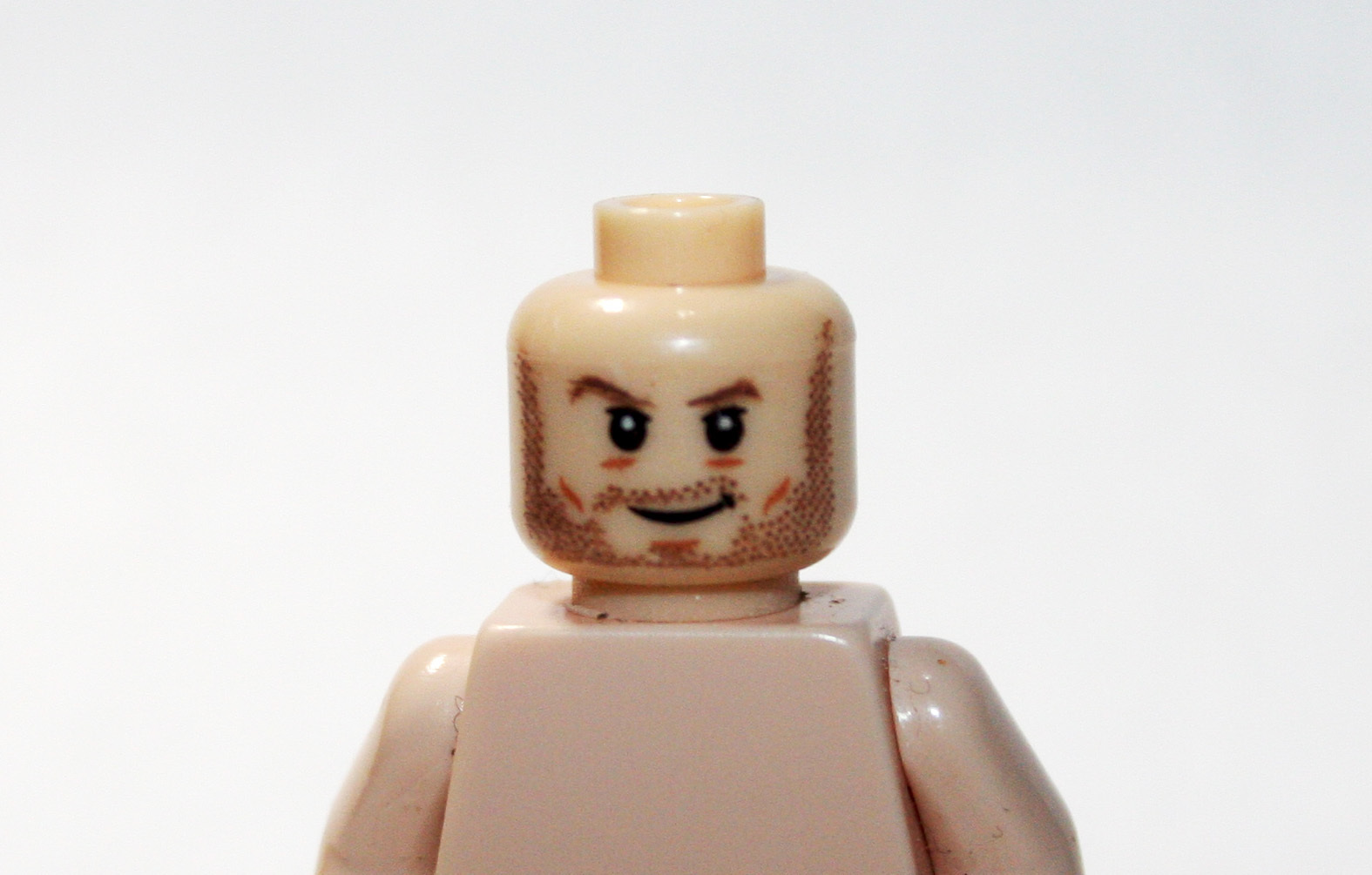 Minifigure Head Bearded 2 Sided Head Diy US Seller - £2.97 GBP