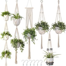 Handmade Macrame Plant Hanger  Hanging Planter for Indoor Outdoor - £50.33 GBP