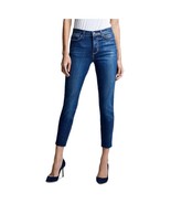 L&#39;AGENCE El Matador French Slim Fit Fremont Gold Glitter Coated Jeans Si... - $244.81 CAD