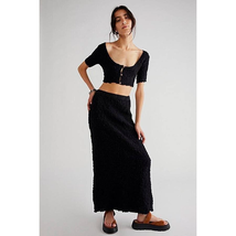New Free People Double The Fun Set  $128 X-SMALL Black FREE-EST - $88.20