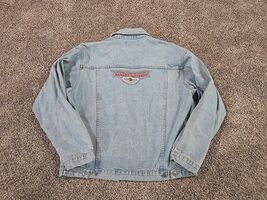 Harley-Davidson Most Wanted Vtg Y2K 2003 Denim Jacket Mens Sz Large Moto... - $49.50