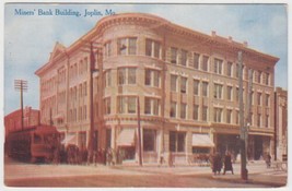 Vintage Joplin MO Postcard 1911 Miners Bank Building Missouri Lyons KS - £2.34 GBP