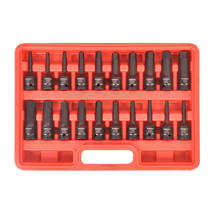 1/2&quot; Drive Master Impact Hex Driver Tools Set, Sae 1/4&quot;-3/4&quot; Metric 6-19Mm 20Pcs - £70.33 GBP