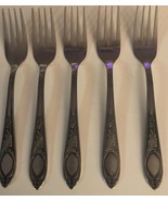 Amefa Stainless Inox Holland Lot of 5 Dessert Salad Forks 6 5/8&quot; each - $18.69