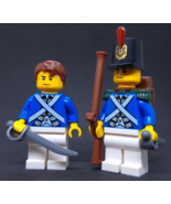 Lego Pirates Imperial Blue Coats Soldiers Lot x2 Minifigure Figures - £19.46 GBP