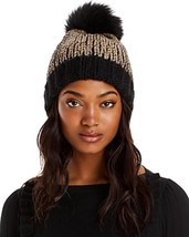 MSRP $78 Aqua Pom Pom Knit Hat Black Size OSFA - $25.65