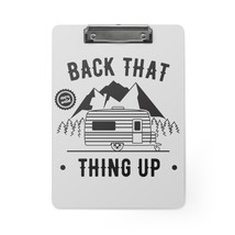 Personalized Office Clipboard | Back That Thing Up | 100% Wild | Black &amp;... - £38.08 GBP