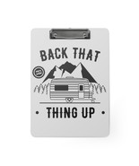 Personalized Office Clipboard | Back That Thing Up | 100% Wild | Black &amp;... - £38.25 GBP