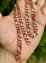 10 inch Pure Copper FIGARO Chain Anklet, Healing Copper Jewelry, Spiritual - $18.61