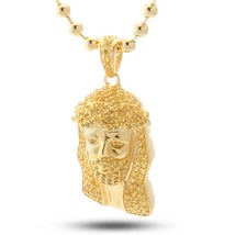 King Ice Micro Jesús 14K Oro Amarillo Chapado 925 Colgante con Circonita... - £35.37 GBP