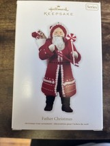 Hallmark Ornament 2011 Father Christmas Santa W Candy 8th in Series - £9.93 GBP